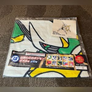 Pokémon Ichiban Kuji Arceus Hand Towel / Washcloth + Sticker Japan Anime